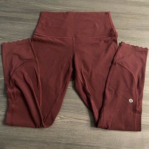 Lululemon Align Scalloped Hem High Rise Tight 25”